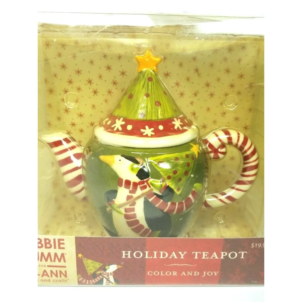 Debbie Mumm Holiday Teapot 